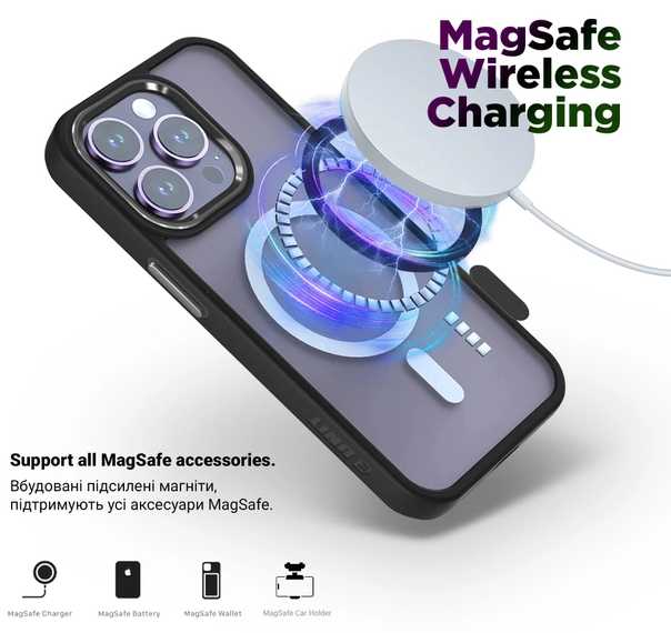 Фото - Чехол для смартфона Armorstandart Unit MagSafe for Apple iPhone 15 Black (ARM69352)