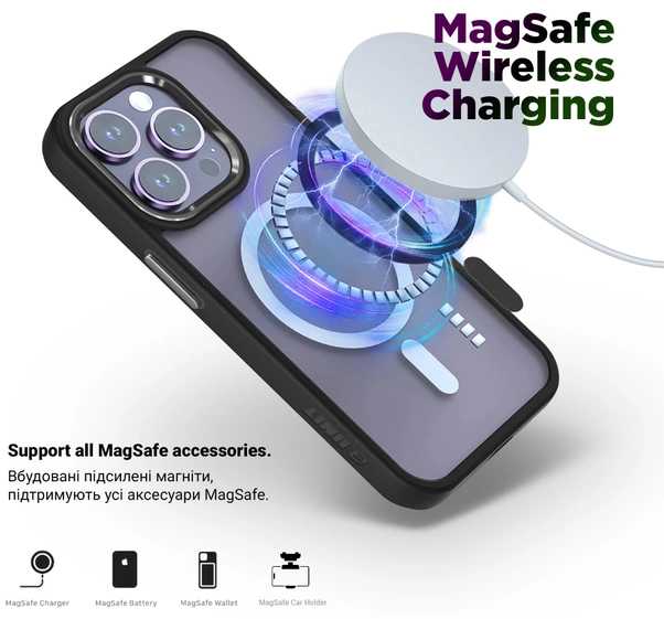 Фото - Чохол для смартфону Armorstandart Unit MagSafe for Apple iPhone 15 Pro Black (ARM69353)