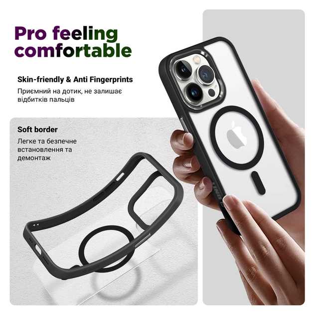 Фото - Чехол для смартфона Armorstandart Unit MagSafe for Apple iPhone 15 Pro Max Black (ARM69354)