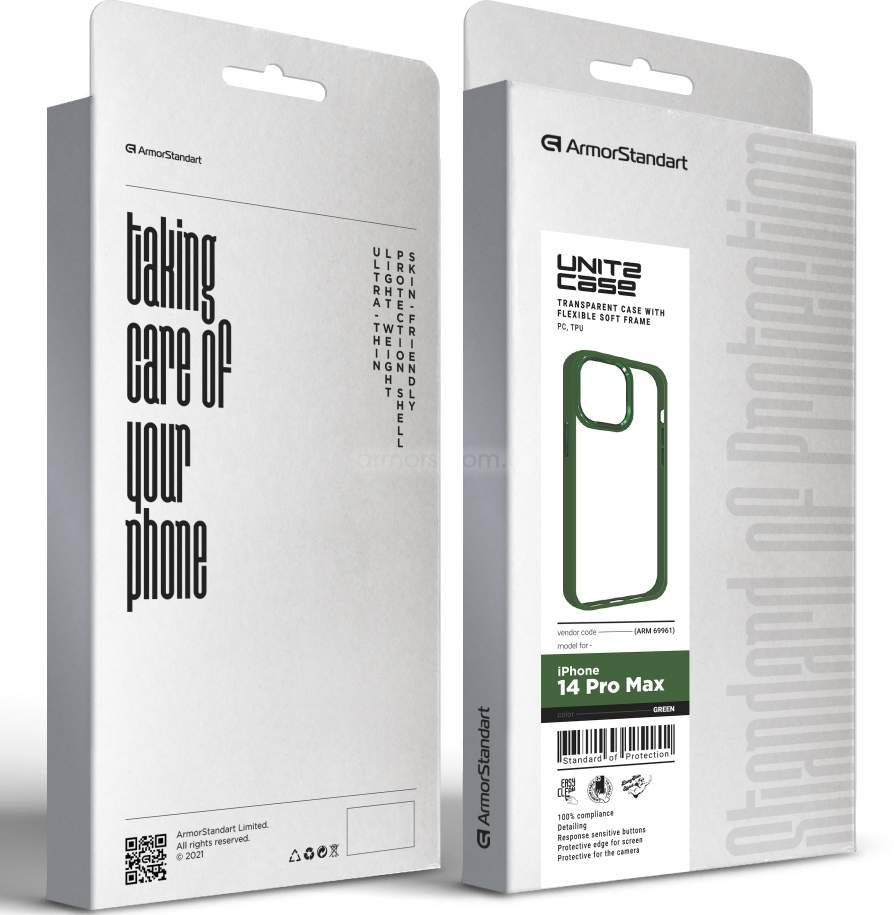 Фото - Чехол для смартфона Armorstandart UNIT2 for Apple iPhone 14 Pro Max Green (ARM69961)