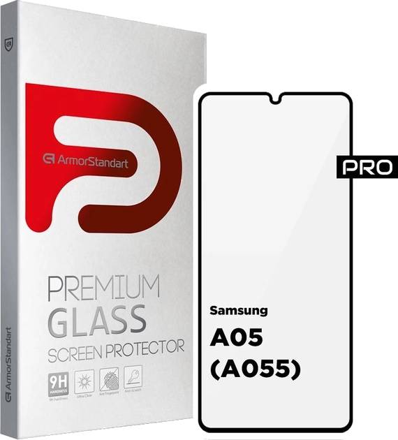 Защитное стекло для смартфона Armorstandart Pro for Samsung A05 (A055) Black (ARM73266)
