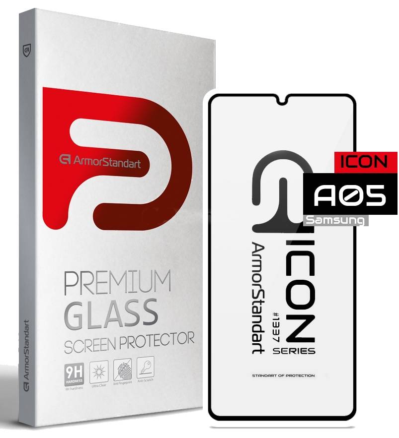 Фото - Захисне скло для смартфону Armorstandart Icon for Samsung A05 (A055) Black (ARM73267)