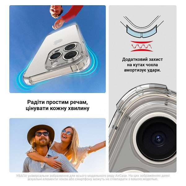 Фото - Чехол для смартфона Armorstandart Air Force for Apple iPhone 16 Pro Camera cover Clear (ARM78502)