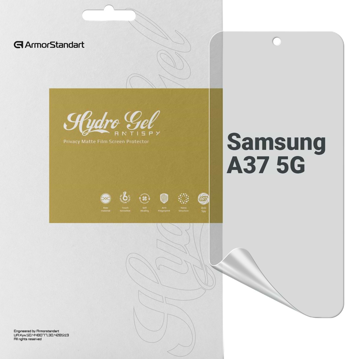 Защитная пленка для смартфона Armorstandart Anti-spy for Samsung A37 5G (ARM89645)
