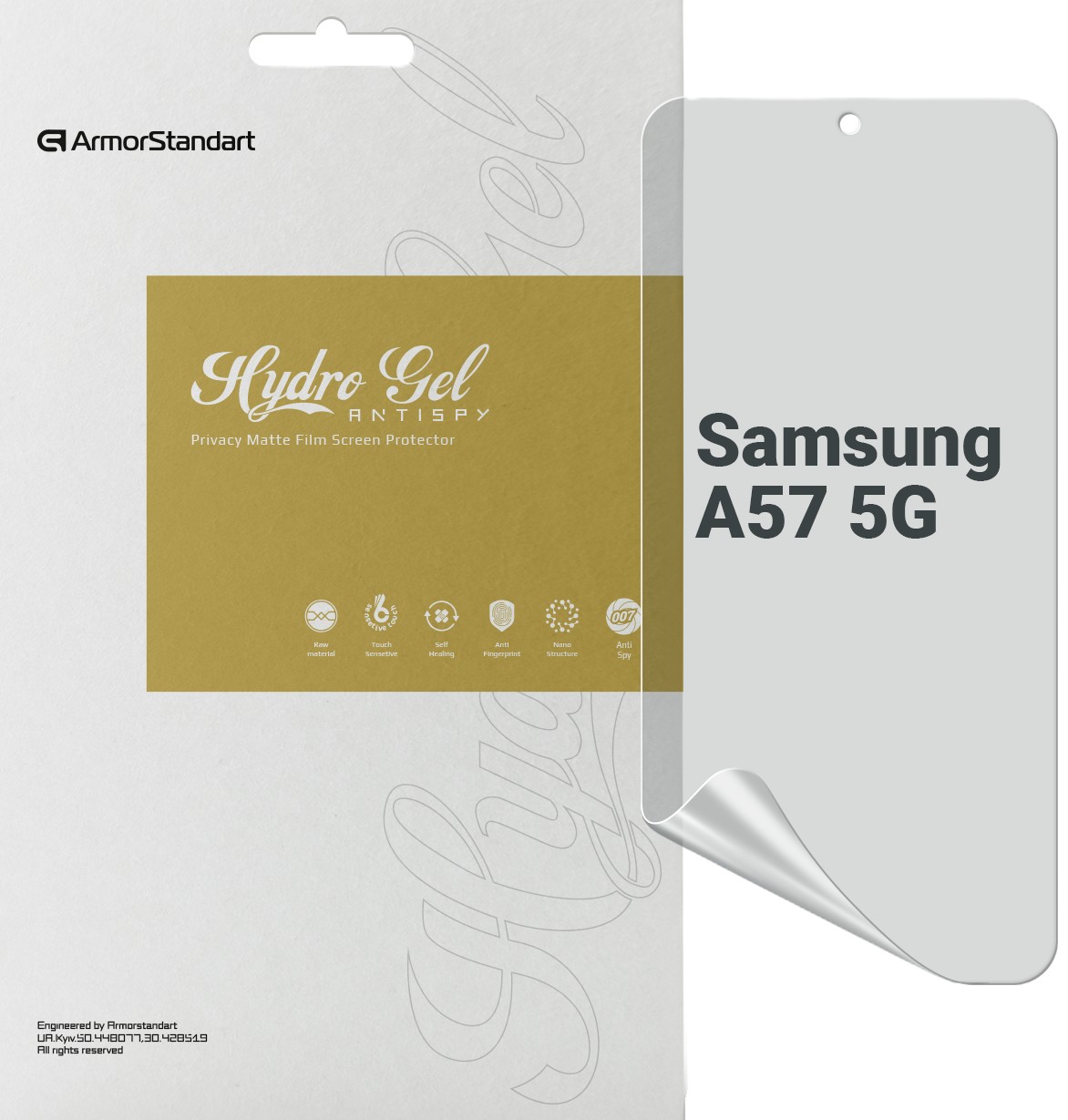 Защитная пленка для смартфона Armorstandart Anti-spy for Samsung A57 5G (ARM89646)