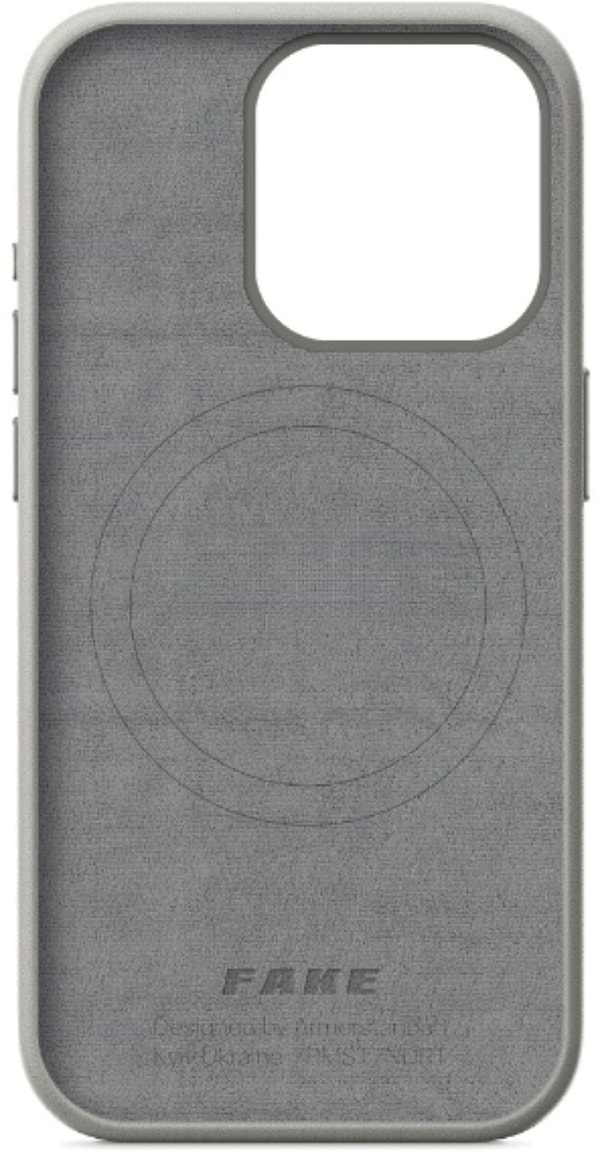 Фото - Чохол для смартфону Armorstandart FAKE Leather Case for Apple iPhone 15 Plus Grey (ARM76295)