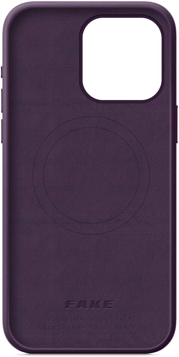 Фото - Чохол для смартфону Armorstandart FAKE Leather Case for Apple iPhone 15 Pro Max Deep Purple (ARM76308)
