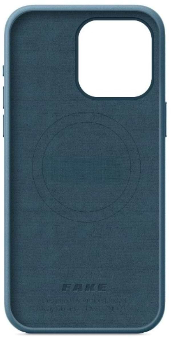 Фото - Чохол для смартфону Armorstandart FAKE Leather Case for Apple iPhone 15 Pro Max Sea Blue (ARM76310)
