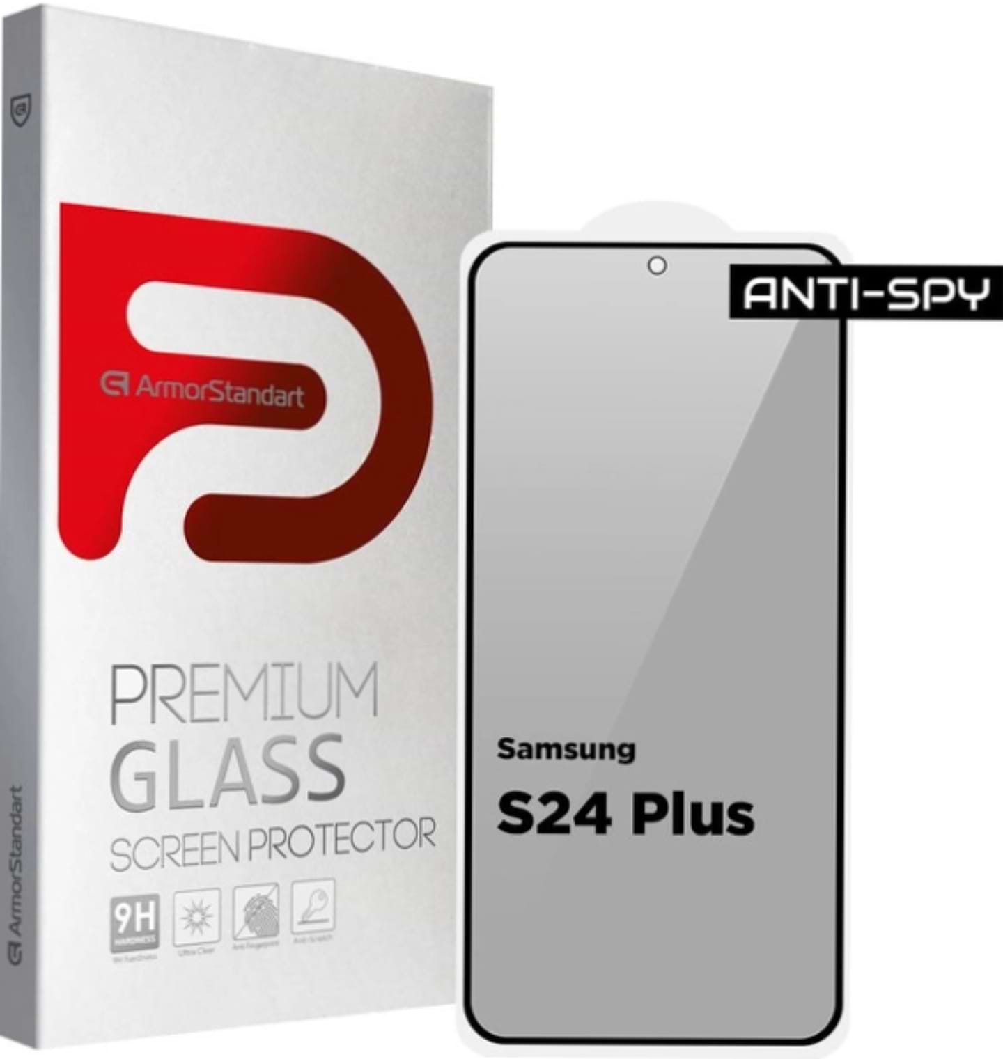 Захисне скло для смартфону Armorstandart FG Anti Spy for Samsung S24 Plus Black (ARM75394)