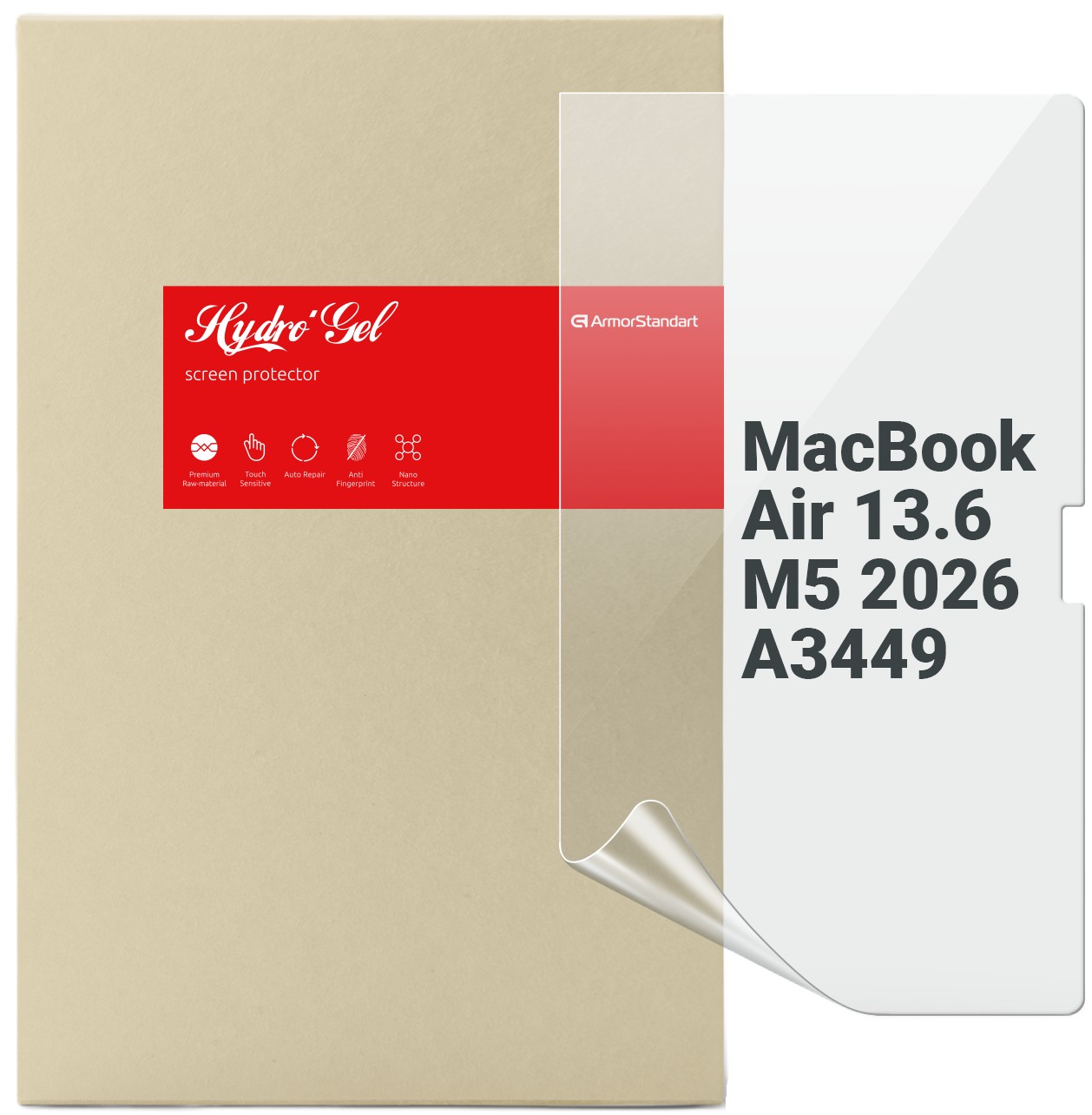 Защитная пленка для ноутбука Armorstandart for MacBook Air 13.6 M5 2026 A3449 (ARM91073)