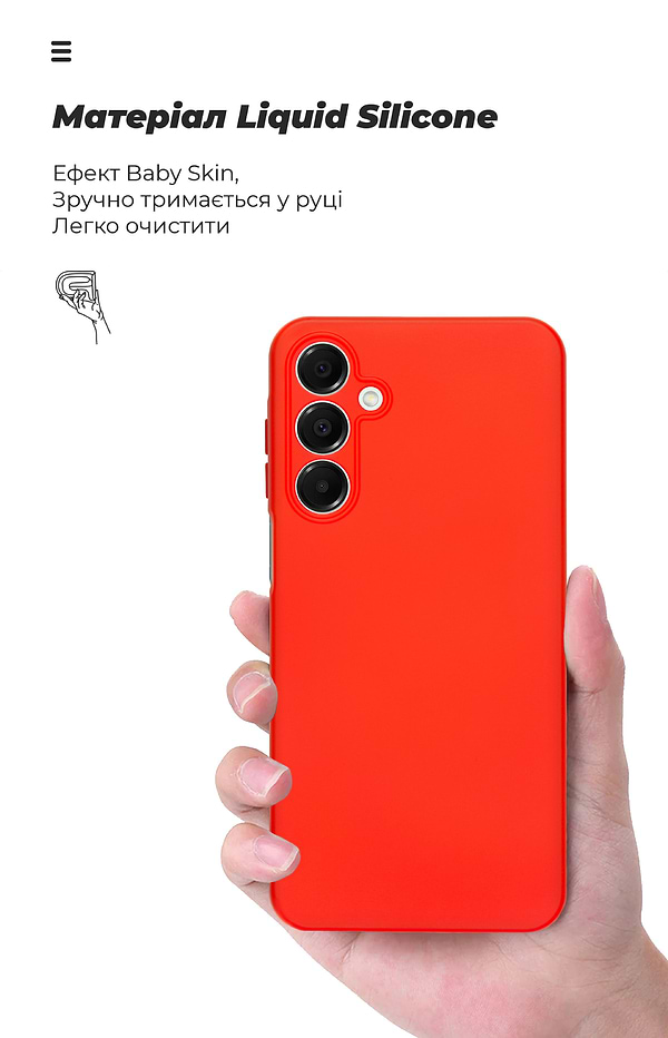 Фото - Чохол для смартфону Armorstandart ICON for Samsung A16 4G (A165) Camera cover Red (ARM80132)