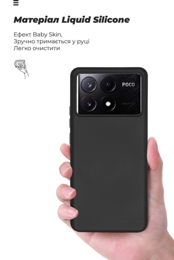 Фото - Чохол для смартфону Armorstandart Icon for Xiaomi Poco X6 Pro 5G Black (ARM73365)