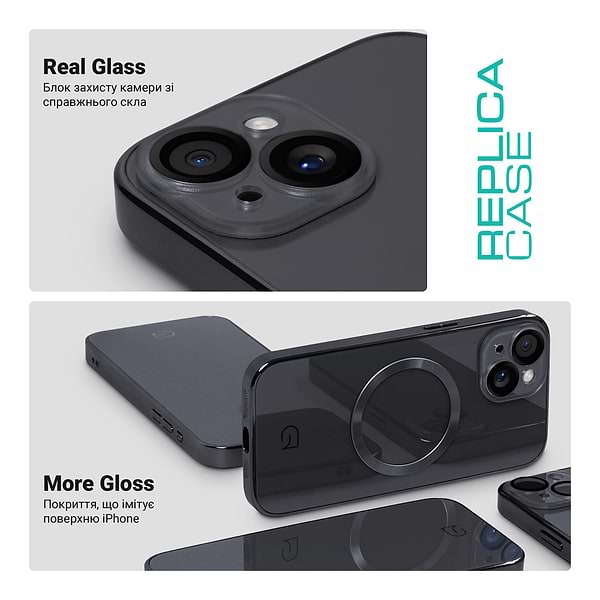 Фото - Чохол для смартфону Armorstandart Replica for Apple iPhone 13 Black (ARM76184)