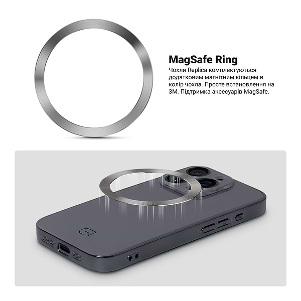 Фото - Чохол для смартфону
Armorstandart Replica for Apple iPhone 13 Pro Max Titanium Grey (ARM76193)