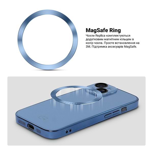 Фото - Чохол для смартфону Armorstandart Replica for Apple iPhone 15 Light Blue (ARM76225)