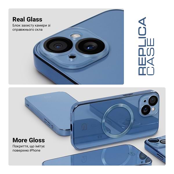 Фото - Чохол для смартфону Armorstandart Replica for Apple iPhone 15 Light Blue (ARM76225)