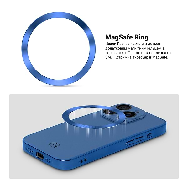 Фото - Чохол для смартфону Armorstandart Replica for Apple iPhone 15 Pro Blue (ARM76232)