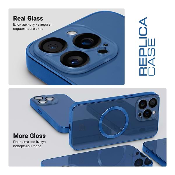 Фото - Чехол для смартфона Armorstandart Replica for Apple iPhone 15 Pro Max Blue (ARM76238)
