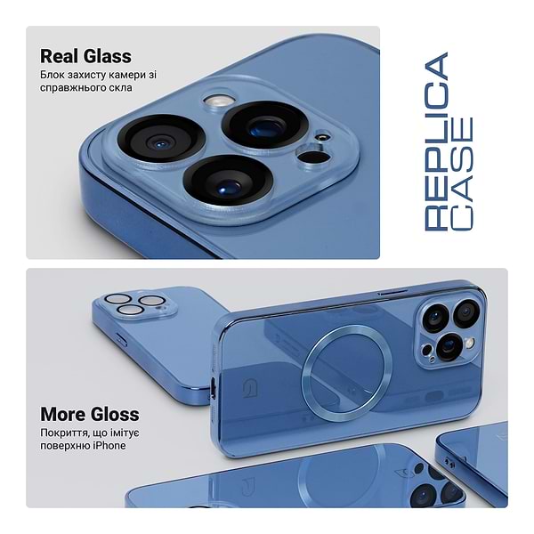 Фото - Чохол для смартфону Armorstandart Replica for Apple iPhone 15 Pro Max Light Blue (ARM76239)