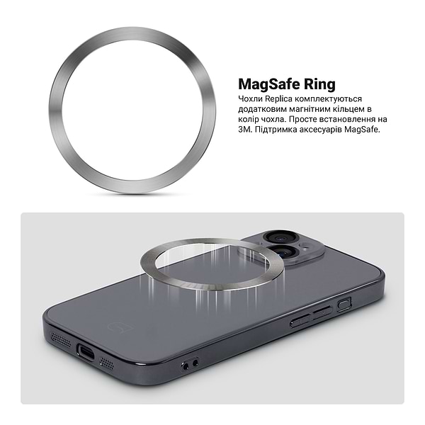 Фото - Чохол для смартфону Armorstandart Replica for Apple iPhone 15 Titanium Grey (ARM76226)