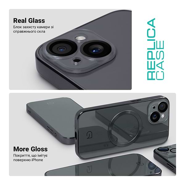 Фото - Чохол для смартфону Armorstandart Replica for Apple iPhone 15 Titanium Grey (ARM76226)