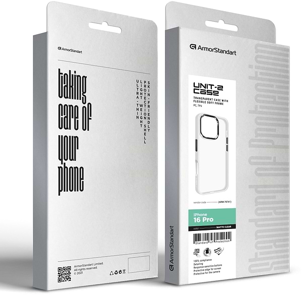 Фото - Чохол для смартфону Armorstandart UNIT2 for Apple iPhone 16 Pro Matte Clear (ARM78761)