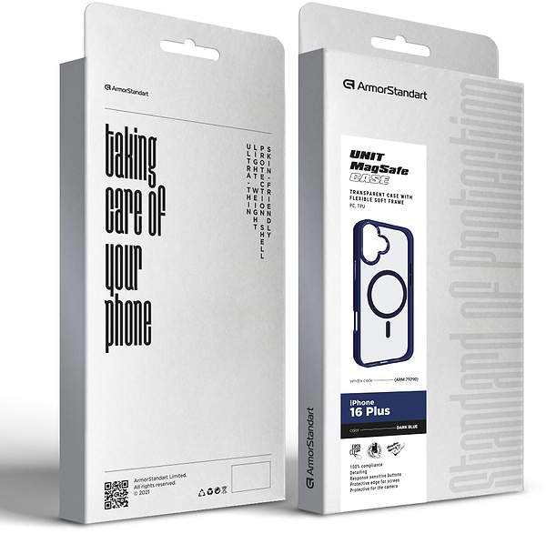 Фото - Чохол для смартфону Armorstandart Unit MagSafe for Apple iPhone 16 Plus Dark Blue (ARM79290)