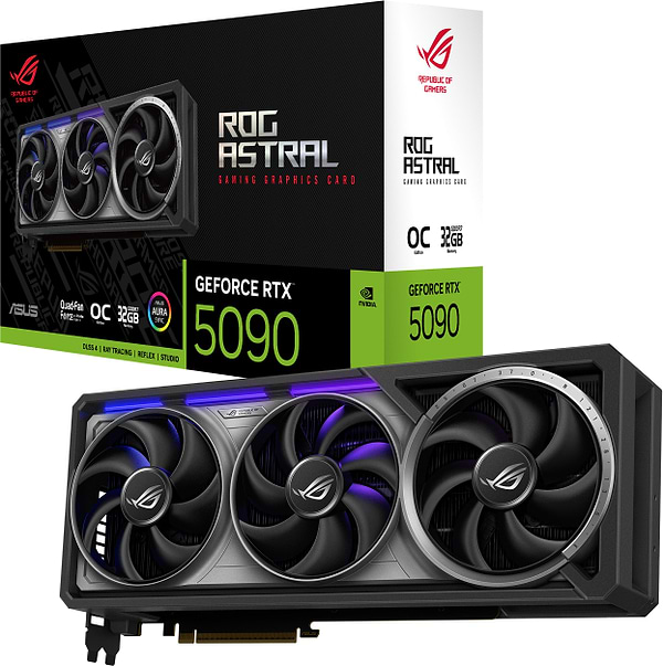 Фото - Видеокарта Asus ROG Astral GeForce RTX 5090 32GB GDDR7 OC Edition (ROG-ASTRAL-RTX5090-O32G-GAMING)