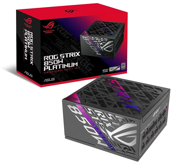 Фото - Блок питания для ПК Asus ROG STRIX 850W 80+ Platinum (90YE00W2-B0NA00)