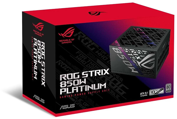 Фото - Блок питания для ПК Asus ROG STRIX 850W 80+ Platinum (90YE00W2-B0NA00)