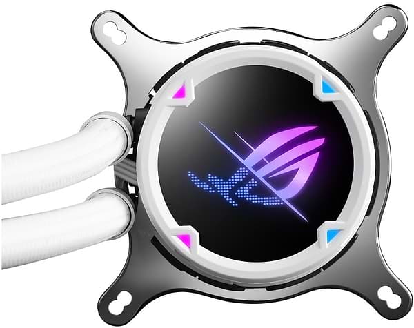Фото - Водяна система охолодження Asus ROG Strix LC II 240 ARGB White Edition (90RC00E2-M0UAY4)