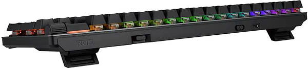 Фото - Клавіатура бездротова ігрова Asus ROG Strix Scope II RX Optical USB-A/WL/BT EN RGB Black (90MP03S0-BKUA20)