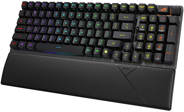 Фото - Клавіатура бездротова ігрова Asus ROG Strix Scope II RX Optical USB-A/WL/BT EN RGB Black (90MP03S0-BKUA20)