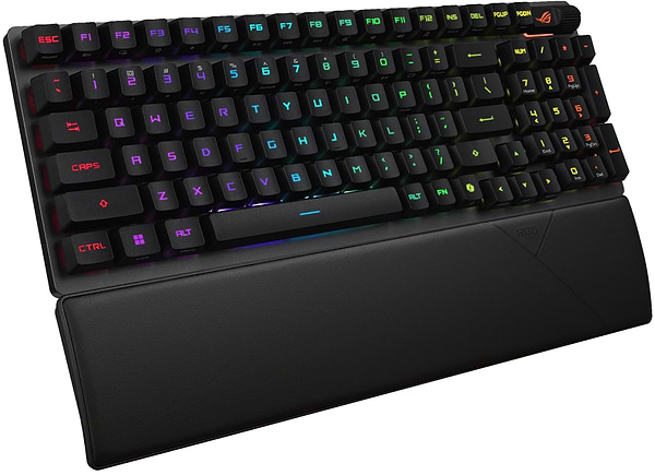 Фото - Клавіатура бездротова ігрова Asus ROG Strix Scope II RX Optical USB-A/WL/BT EN RGB Black (90MP03S0-BKUA20)