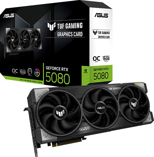 Фото - Видеокарта Asus TUF Gaming GeForce RTX 5080 16GB GDDR7 OC Edition (TUF-RTX5080-O16G-GAMING)