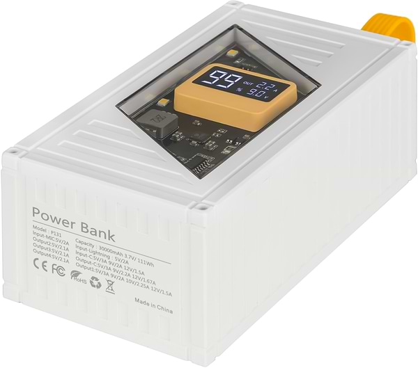 Фото - Батарея мобильная Aura NRG-P30 30000 mAh 22.5W White (PBANRG-P30W)