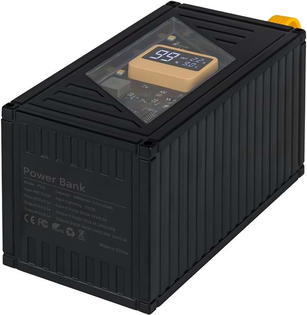 Фото - Батарея мобильная Aura NRG-P50 50000 mAh 22.5W Black (PBANRG-P50B)
