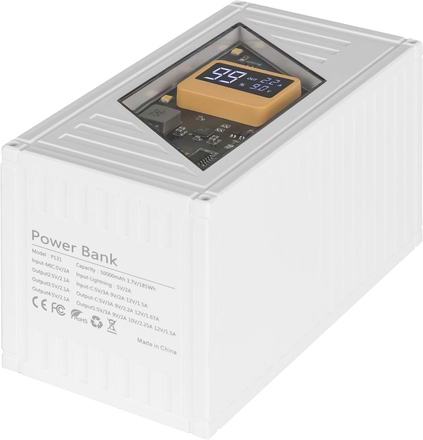 Фото - Батарея мобильная Aura NRG-P50 50000 mAh 22.5W White (PBANRG-P50W)