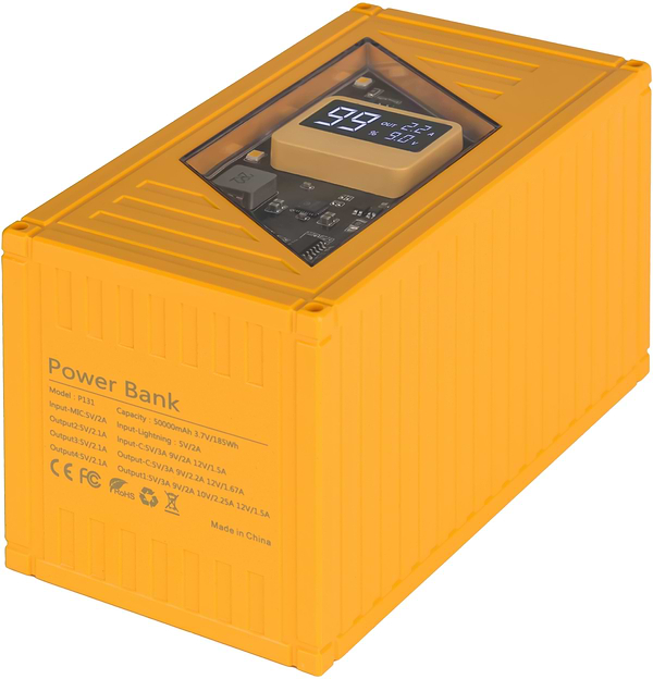 Фото - Батарея мобильная Aura NRG-P50 50000 mAh 22.5W Yellow (PBANRG-P50Y)