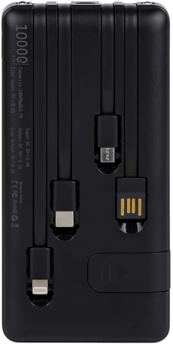 Фото - Батарея мобільна Aura NRG10 10000 mAh Black (PBANRG10B)