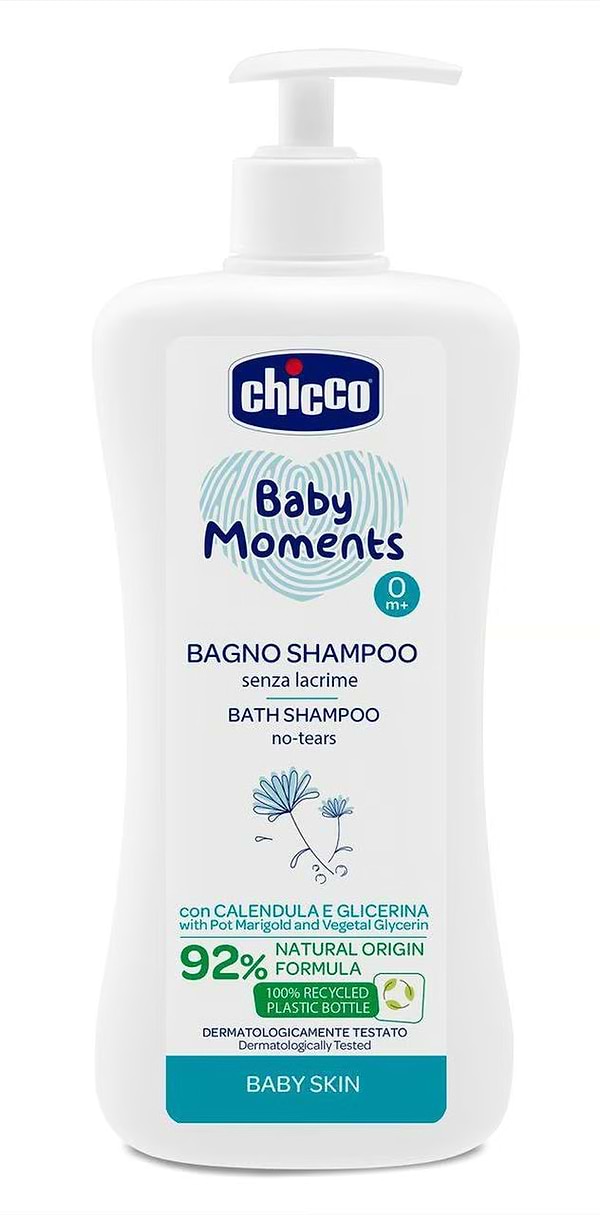 Фото - Шампунь для дітей Chicco Без Сліз Baby Moments 500 мл (10591.00)