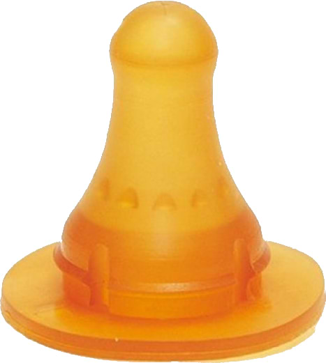 Великий потік соска дитяча силіконова Baby Team латексна класична Х-образний отвір (2305)