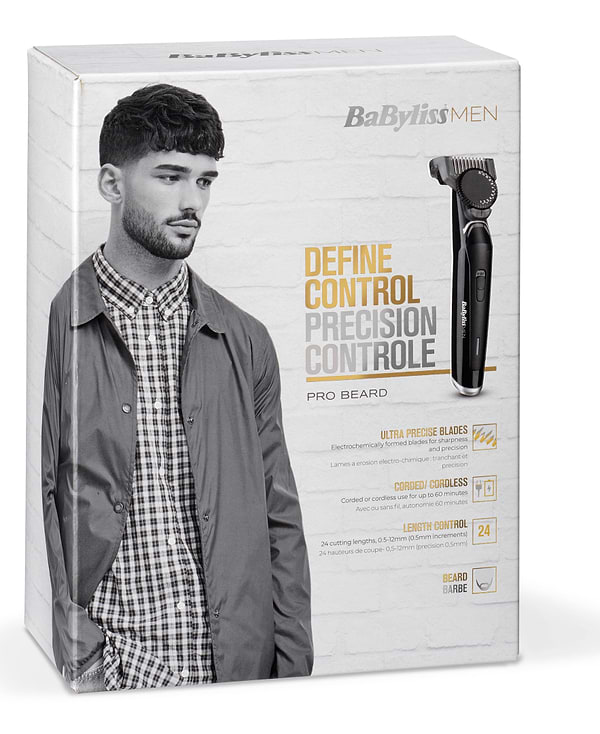 Фото - Тример для вусів і бороди Babyliss T885E