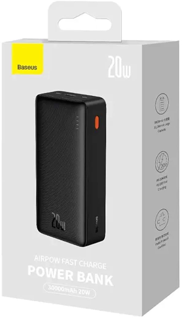 Фото - Батарея мобільна Baseus Airpow 20W 30000mAh (PPQD090101）