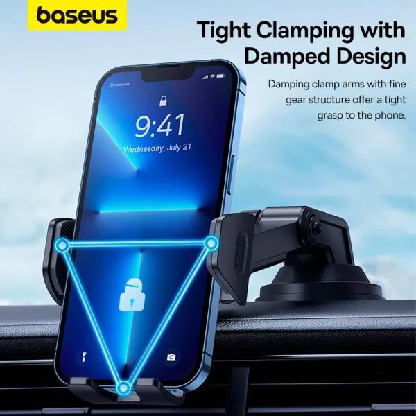 Фото - Автотримач Baseus UltraControl Go Series Clamp-Type Phone Holder (C40361600111-00)