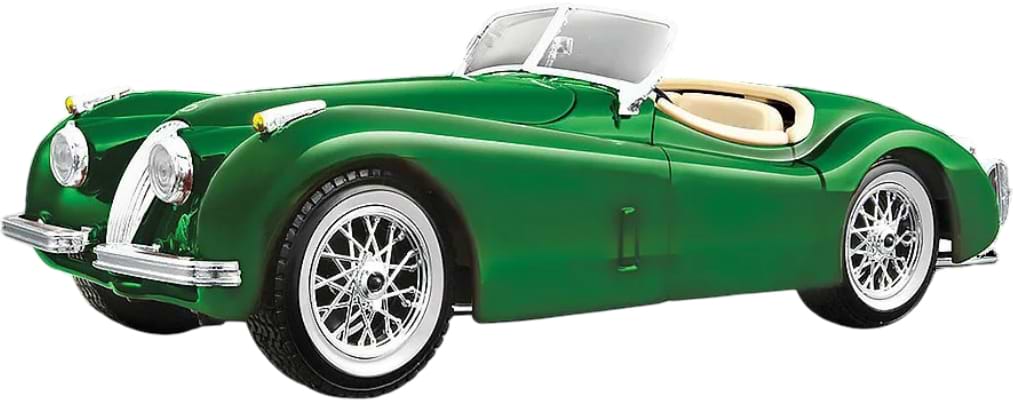 Колекційна машинка 1:24 Bburago Jaguar XK 120 (1951) (асорті вишневий, сріблястий, темно-зелений, 1:24) (18-22018) - Фото 1