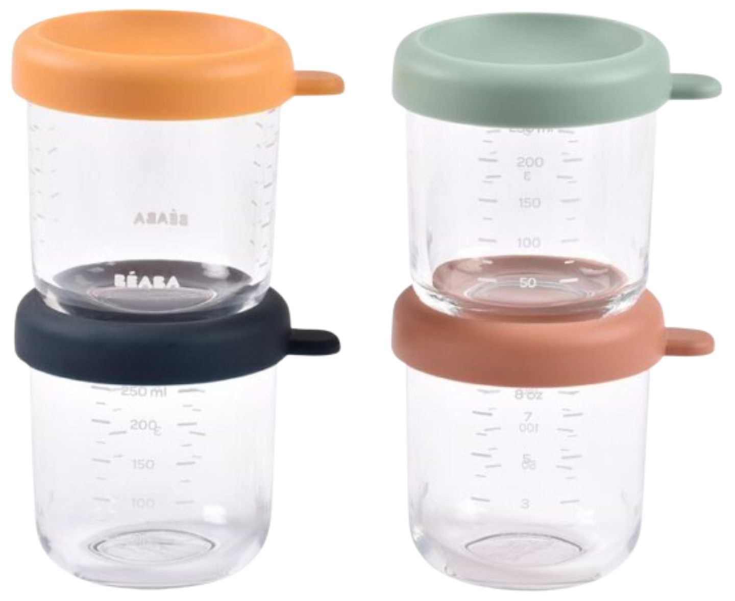 Набір ємностей для зберігання Beaba 4 шт. 4х250 мл (914009) - Фото 1