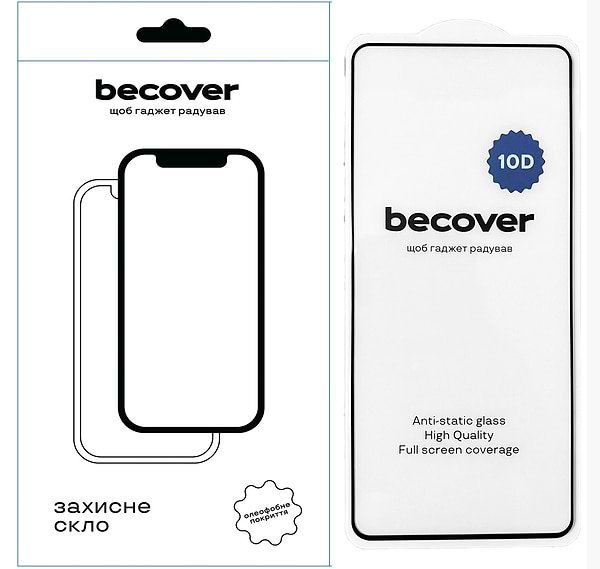 Фото - Защитное стекло для смартфона BeCover Realme C65 10D Black (711833)