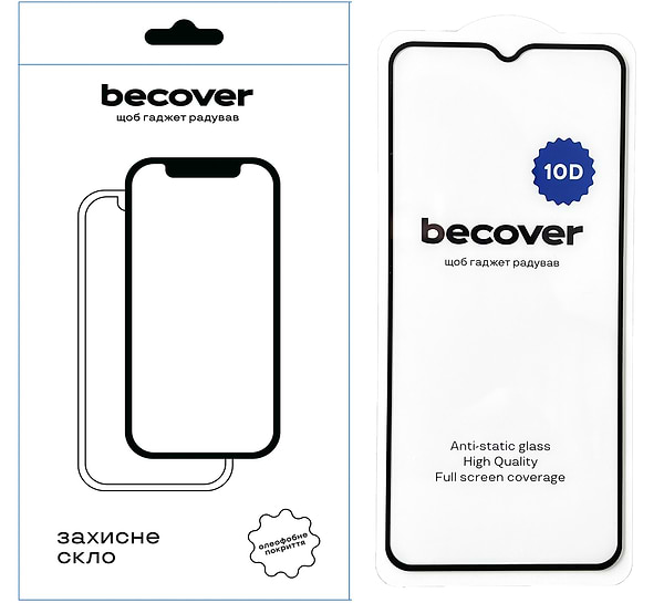 Фото - Защитное стекло для смартфона BeCover Nokia C32 10D Black (711522)