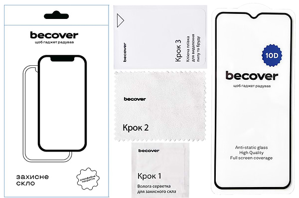 Фото - Защитное стекло для смартфона BeCover Nokia C32 10D Black (711522)